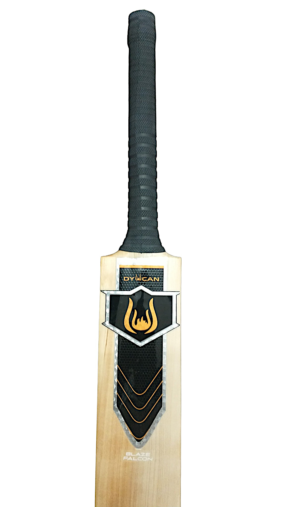 dyucan blaze falcon kashmir willow cricket bat pose view DYUCAN Blaze Falcon Kashmir Willow cricket bat pose view